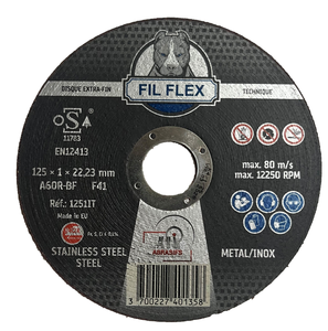 DISQUE TRONC INOX 125X1 MP