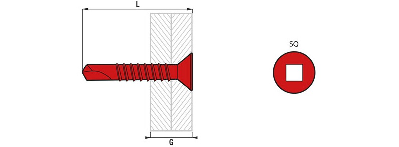 VIS AUTOPERCEUSE TETE FRAISEE
    