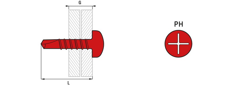 VIS AUTOPERCEUSE TETE RONDE
    